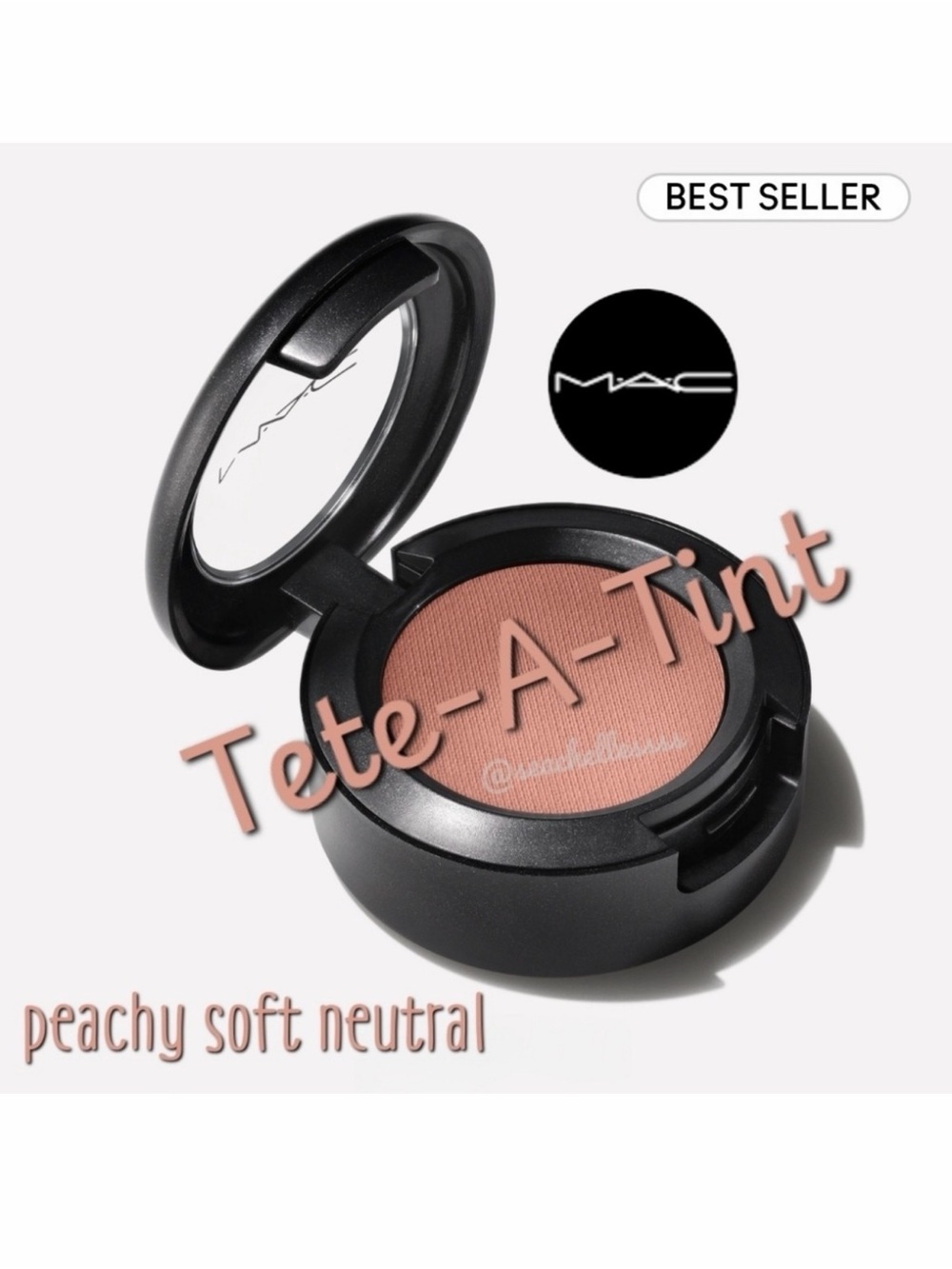 MAC Cosmetics Tete-A-Tint Eyeshadow Light Peachy Neutral Full Size BNIB